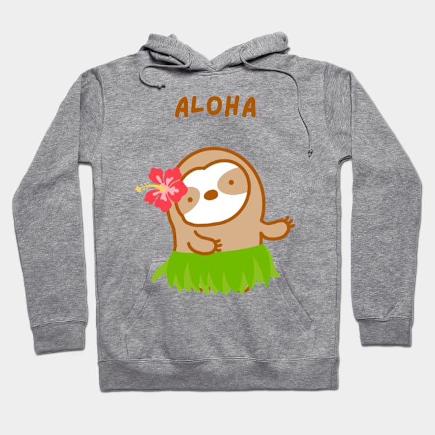 Aloha Hawaiian Sloth Hoodie by theslothinme